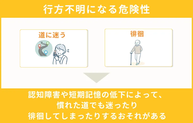 行方不明になる危険性