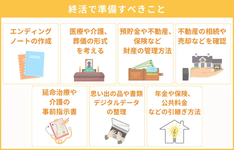 終活で準備すべきこと