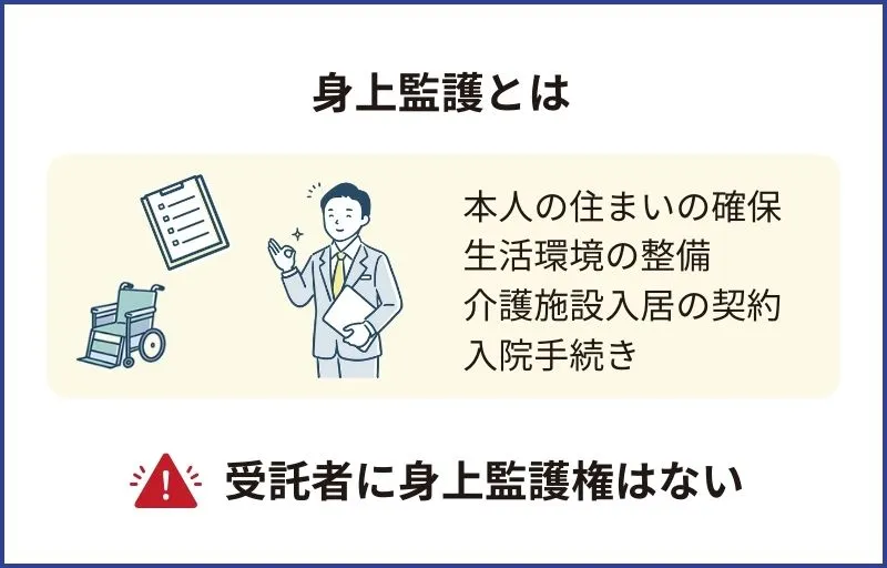 家族信託の受託者に身上監護権はない