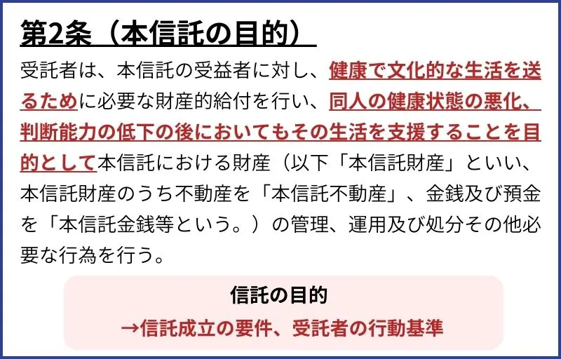 信託の目的