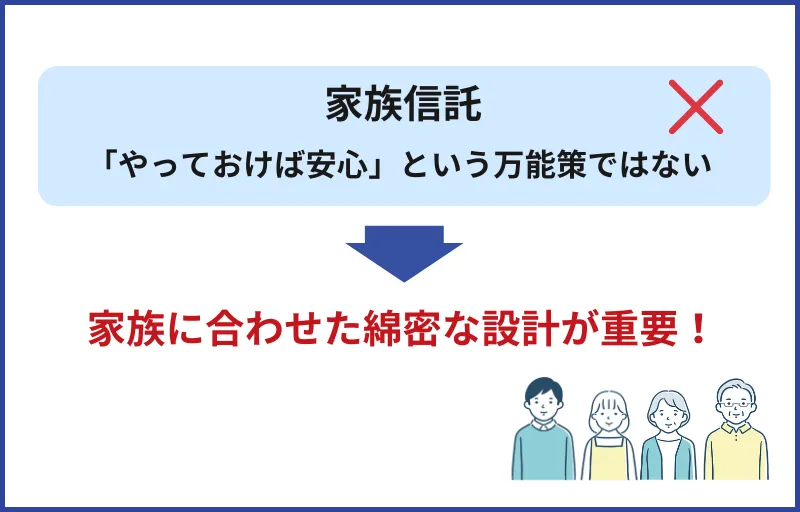 家族信託は家族に合わせた設計が必要