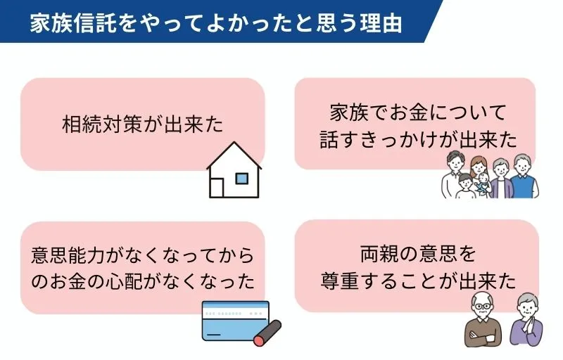 家族信託を利用して感じたメリット