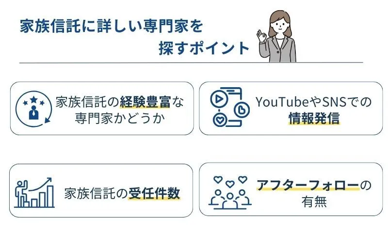 家族信託に詳しい司法書士を探すポイント