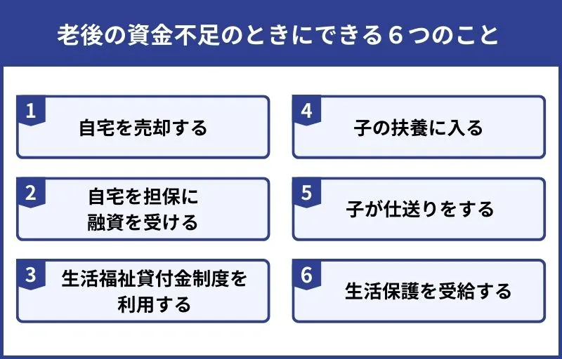 老後の資金が不足しているときにできる6つのこと