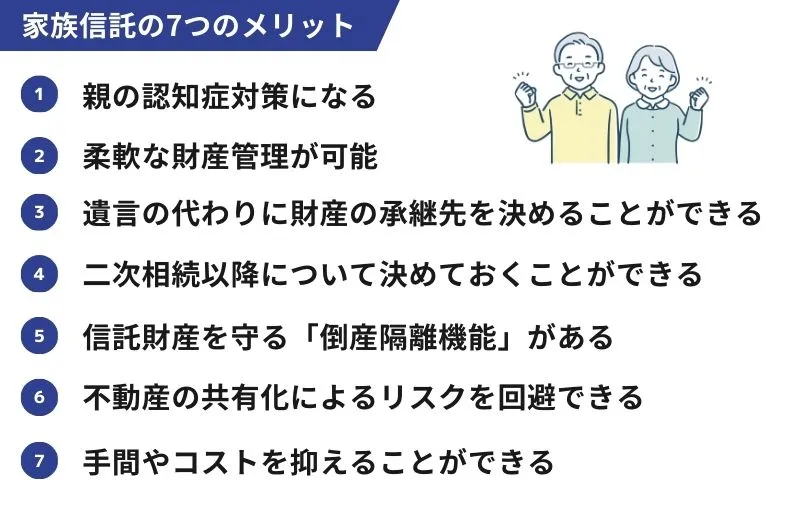 家族信託７つのメリット
