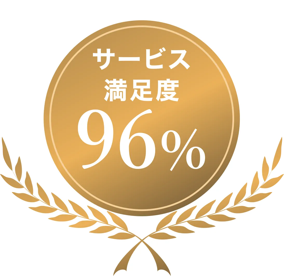サービス満足度92%